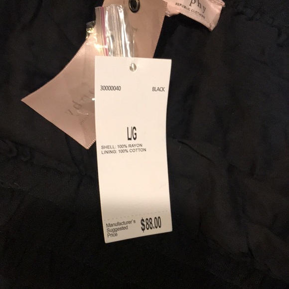 NWT Philosophy Republic Clothing Wide Leg Pants w/Bead & Embroidery Detailing-L - Picture 7 of 12